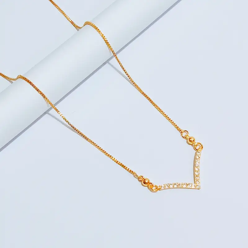 Kalung Koye Gold Permata Kalung Kasual Anti Karat - Gambar 5