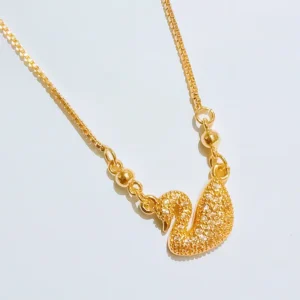 Kalung Koye Gold Permata Kalung Kasual Lapis Emas Anti Karat