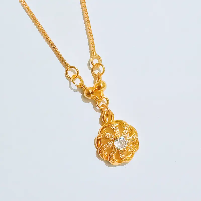 Kalung Koye Gold Permata Kalung Kasual Simpel Anti Karat - Gambar 5