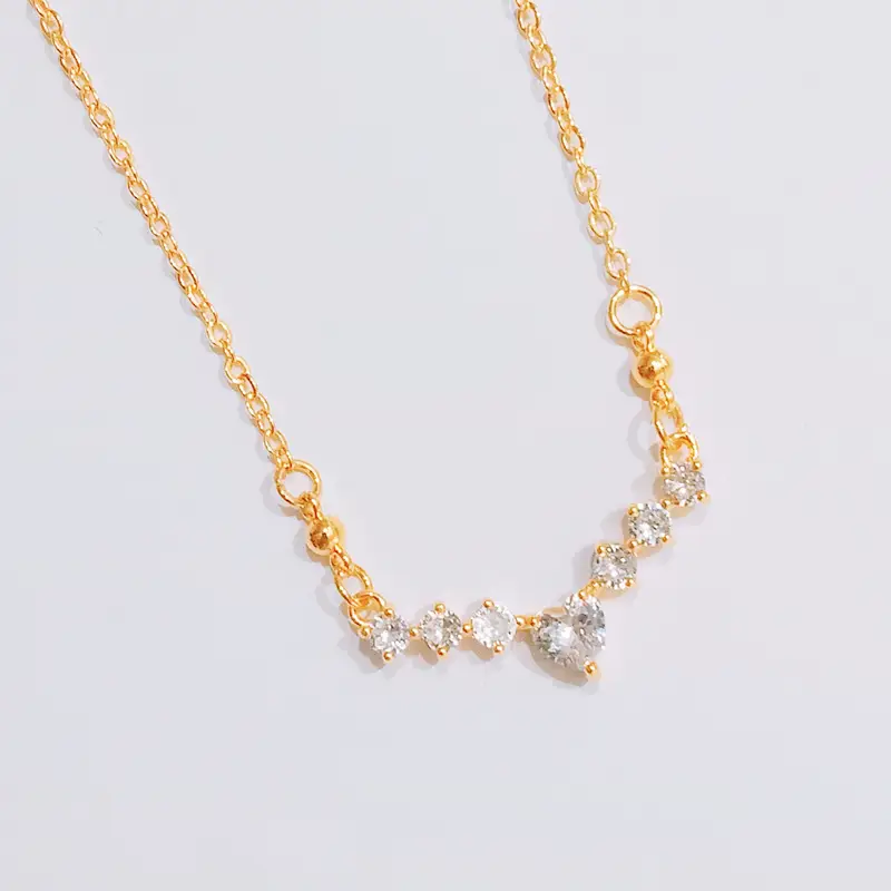 Kalung Koye Dewasa Kalung Gold Permata Zircon Lapis Emas Premium - Gambar 2