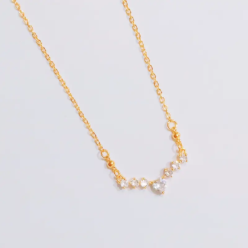 Kalung Koye Dewasa Kalung Gold Permata Zircon Lapis Emas Premium - Gambar 4