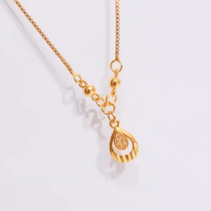 Kalung Koye Dewasa Simpel Premium Gold Kalung Permata Zircon Anti Karat