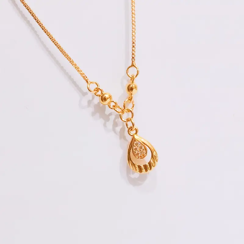 Kalung Koye Dewasa Simpel Premium Gold Kalung Permata Zircon Anti Karat - Gambar 3