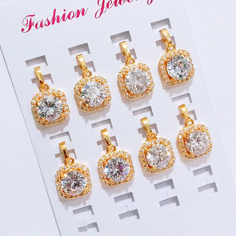 Liontin Batu Permata Gold Lapis Emas Anti Karat - Gambar 2