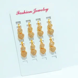 Liontin Love Permata Dewasa Lapis Emas