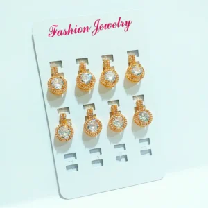 Liontin Gold Full Permata Kasual Terbaru