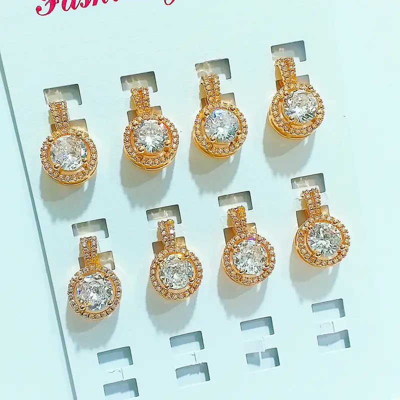 Liontin Gold Full Permata Kasual Terbaru - Gambar 2