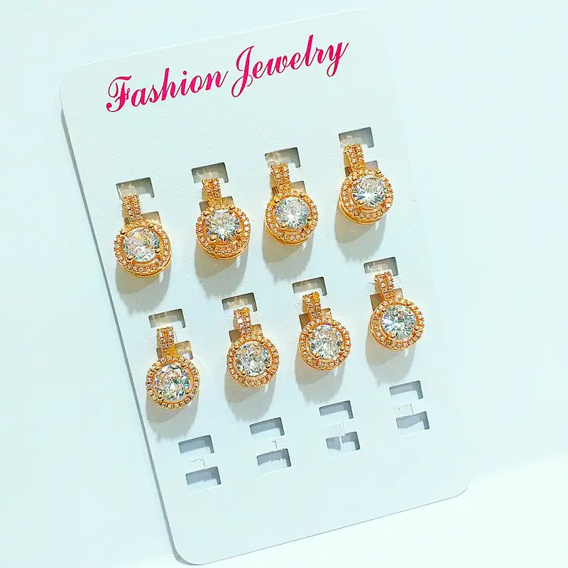 Liontin Gold Full Permata Kasual Terbaru - Gambar 3