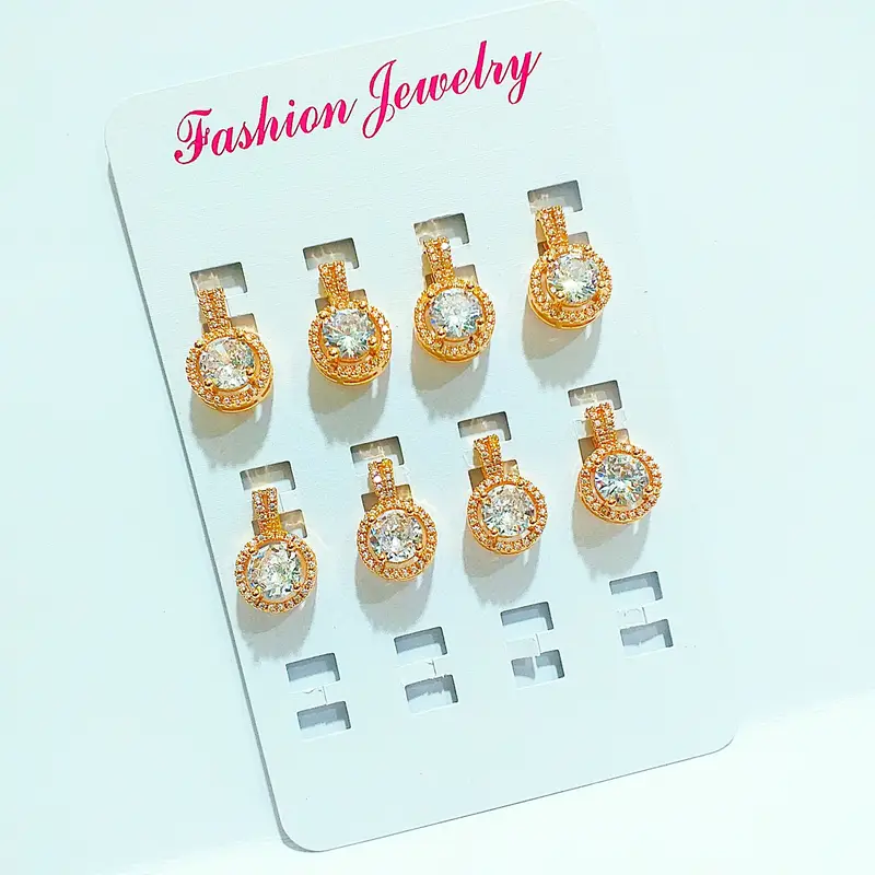 Liontin Gold Full Permata Kasual Terbaru - Gambar 4