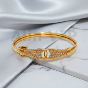 Gelang Bangle Gold Kait Permata Klasik Alin VIP GLB012 realpict