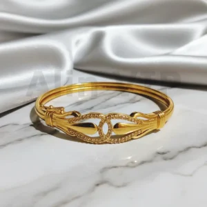 Gelang Bangle Gold Tetes Ganda Permata Alin VIP GLB029 realpict