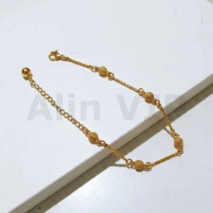 Gelang Gold Rantai Bola Pasir Merica Alin VIP GLW179 realpict