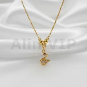 kalung anak gold rantai itali liontin angsa swan kla006 alin vip