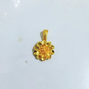 liontin titanium wanita gold bunga teratai mawar anti karat alin vip ltw067
