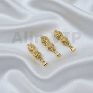 Liontin kacang unik tanpa permata desain simpel elegan minimalis LTW039