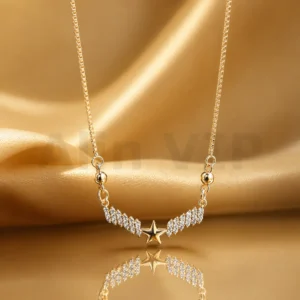 kalung gold liontin bintang permata bersinar klw034 alin vip