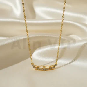 kalung gold liontin infinity crown permata mewah royal klw090 alin vip
