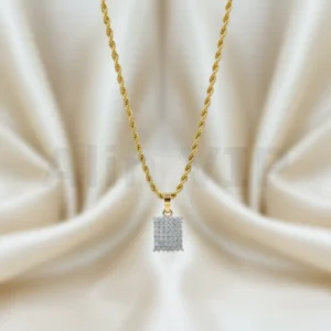 kalung gold liontin kotak permata mewah klw024 alin vip