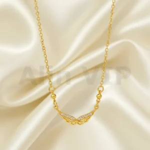 kalung gold liontin sayap malaikat angel wings permata klw091 alin vip