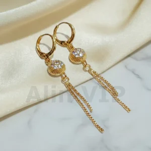Anting Wanita Bulat Gold Anti Karat - Kado Spesial