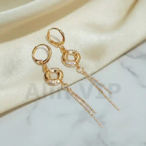 Anting Wanita Permata Gold Anti Karat - Cantik Pesta