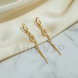 Anting Wanita Bulat Gold Anti Karat - Gaya Kekinian