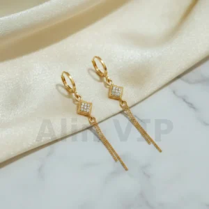 Anting Wanita Permata Gold Anti Karat - Gaya Kekinian