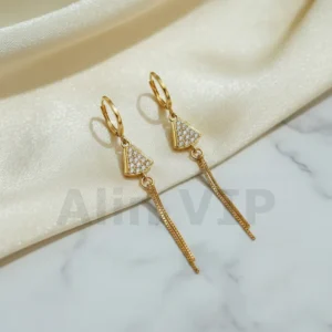 Anting Wanita Permata Gold Anti Karat - Gaya Kekinian