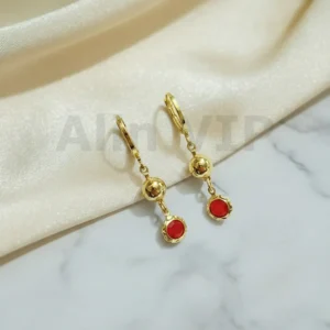 Anting Wanita Juntai Gold Anti Karat - Kado Spesial