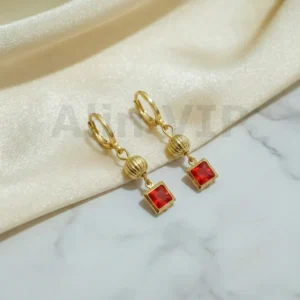 Anting Wanita Juntai Gold Anti Karat - Gaya Kekinian